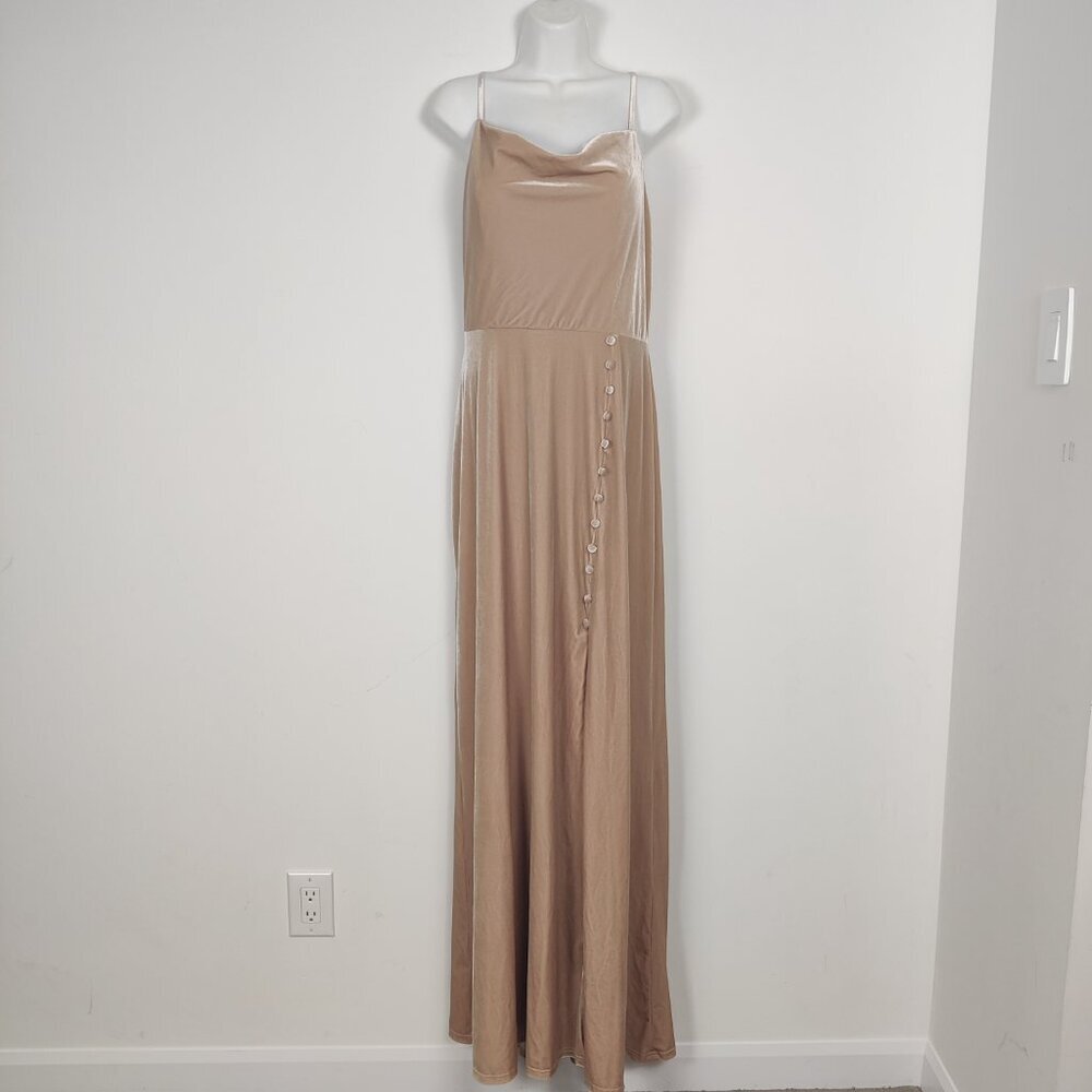 Revelry Women's Maxi Velvet Dress Size 16 Evening Gown Formal Party Prom Y2K